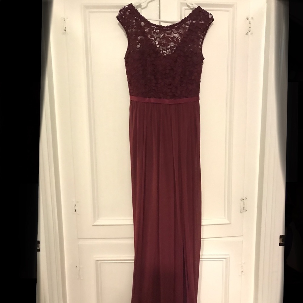 Bridesmaids Dress. Wine/Burgundy color.